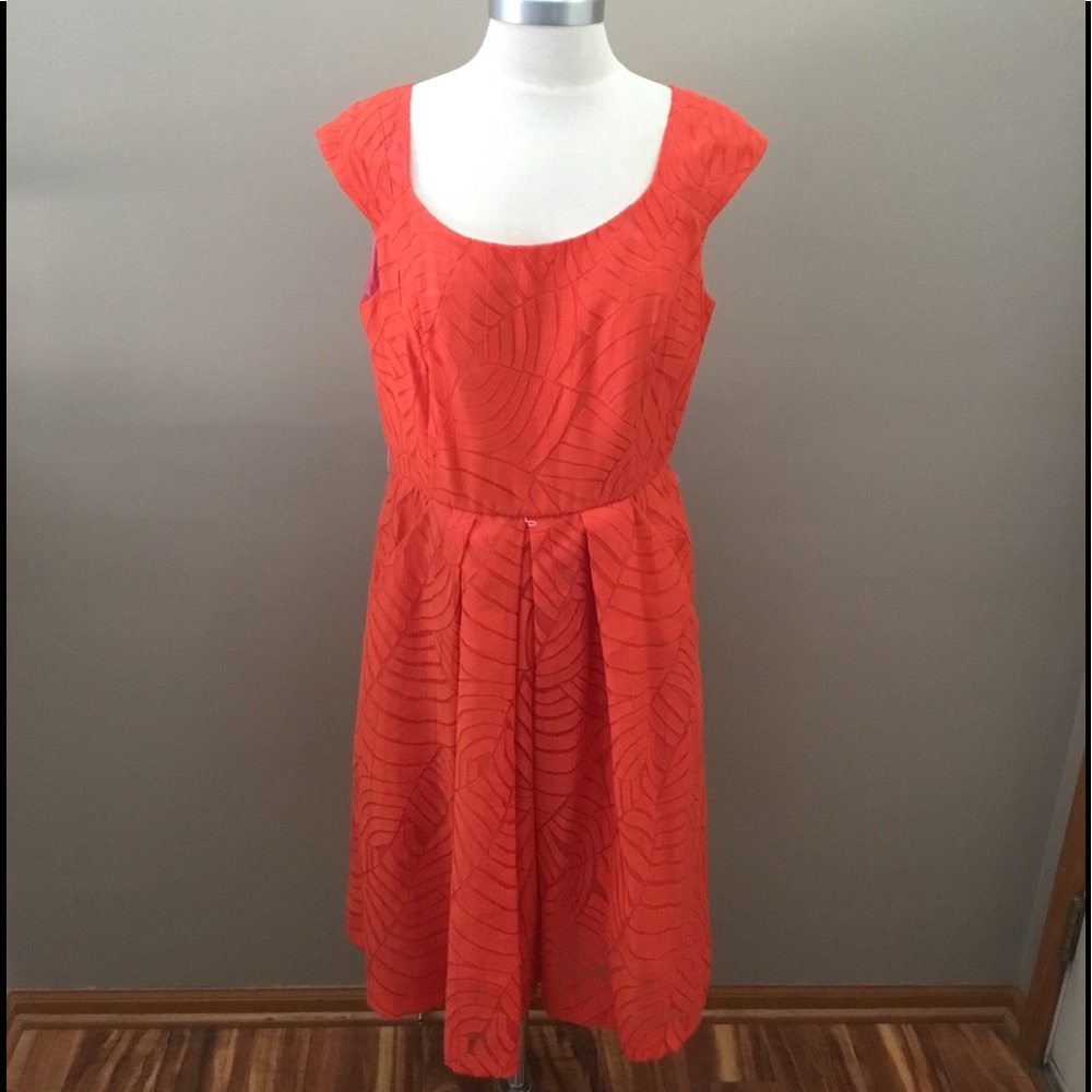 The Little Traveler Orange Pattern Dress
